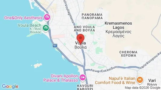 Houses for rent i Vari-Voula-Vouliagmeni - kort over placeringen