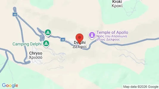 Houses for rent i Delphi - kort over placeringen