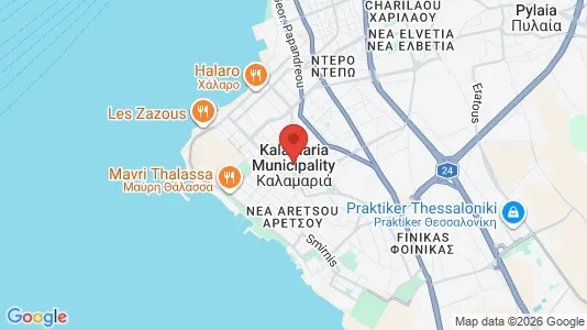Houses for rent i Kalamaria - kort over placeringen