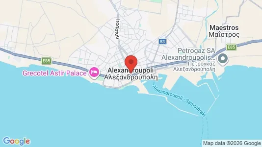 Houses for rent i Alexandroupoli - kort over placeringen