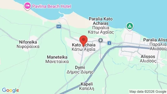 Apartments for rent i West Achaea - kort over placeringen