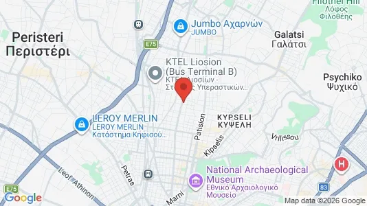 Apartments for rent i Athens Agios Nikolaos - kort over placeringen