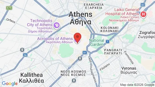 Houses for rent i Athens Akropoli - kort over placeringen