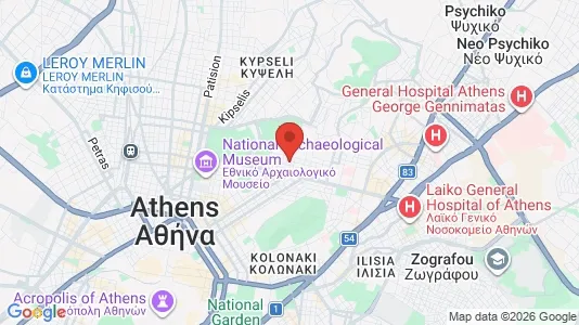 Houses for rent i Athens Gyzi - kort over placeringen