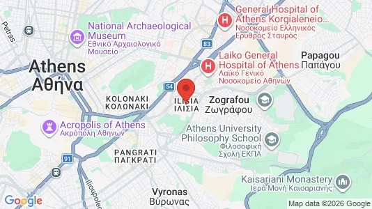 Houses for rent i Athens Ilisia - kort over placeringen