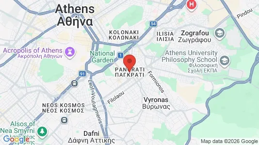 Houses for rent i Athens Pagrati - kort over placeringen