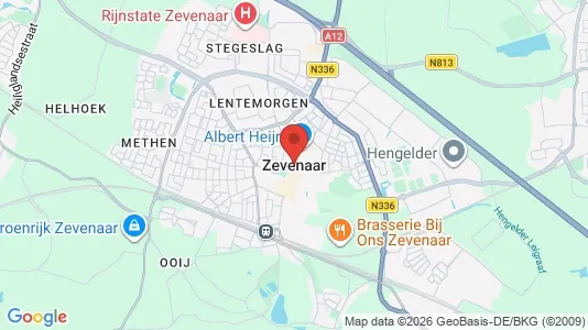 Houses for rent i Zevenaar - kort over placeringen