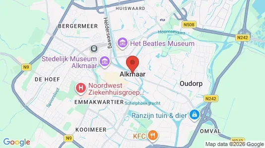 Apartments for rent i Alkmaar - kort over placeringen