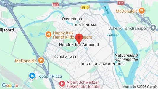 Apartments for rent i Hendrik-Ido-Ambacht - kort over placeringen