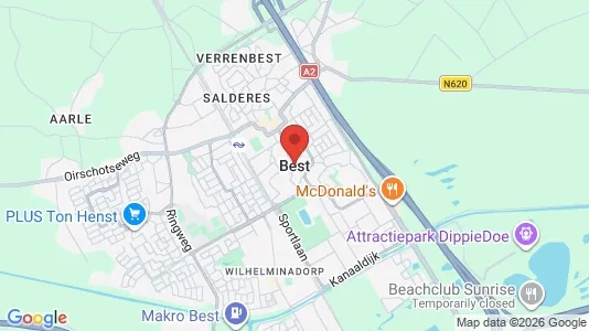 Houses for rent i Best - kort over placeringen