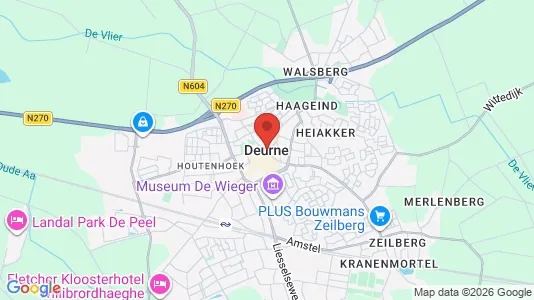Houses for rent i Deurne - kort over placeringen