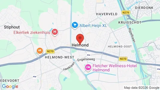 Houses for rent i Helmond - kort over placeringen