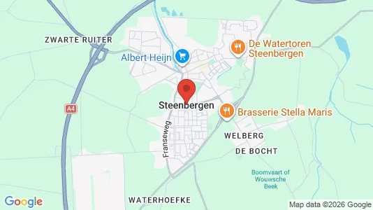 Houses for rent i Steenbergen - kort over placeringen