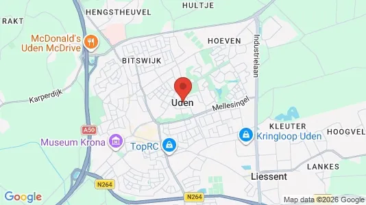 Houses for rent i Uden - kort over placeringen