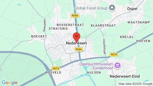 Houses for rent i Nederweert - kort over placeringen
