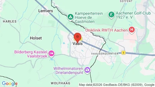 Apartments for rent i Vaals - kort over placeringen