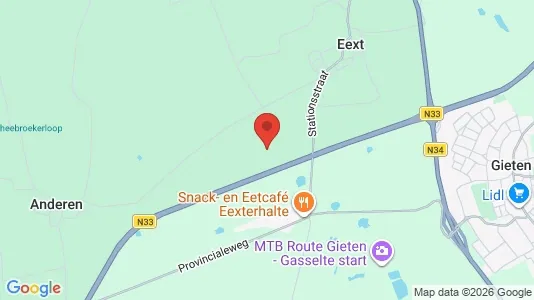 Houses for rent i Aa en Hunze - kort over placeringen