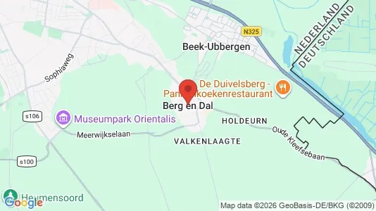 Houses for rent i Berg en Dal - kort over placeringen