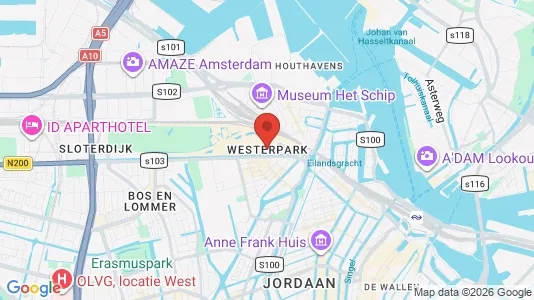 Apartments for rent i Amsterdam Westerpark - kort over placeringen