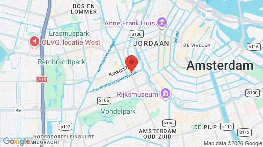 Apartments for rent i Amsterdam Oud-West - kort over placeringen
