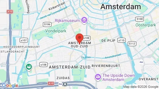 Homes for rent i Amsterdam Oud-Zuid - kort over placeringen