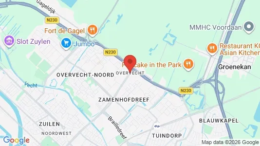 Houses for rent i Utrecht Overvecht - kort over placeringen