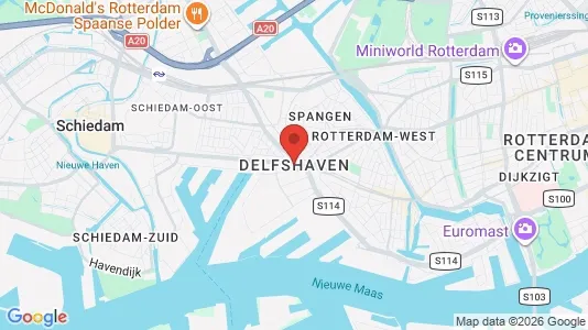 Apartments for rent i Rotterdam Delfshaven - kort over placeringen