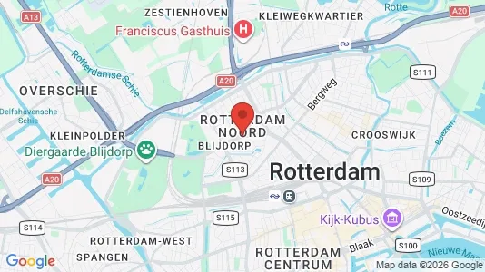 Apartments for rent i Rotterdam Noord - kort over placeringen
