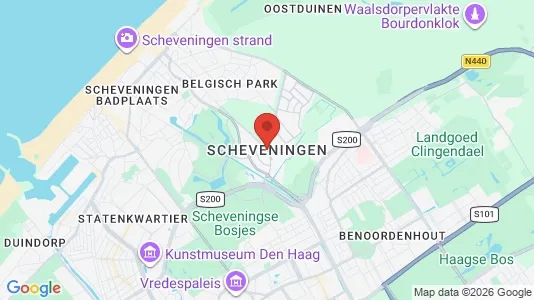 Apartments for rent i The Hague Scheveningen - kort over placeringen