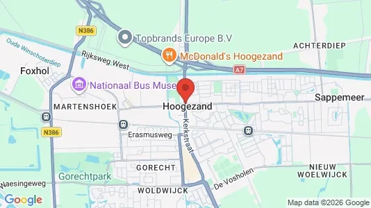 Apartments for rent i Hoogezand-Sappemeer - kort over placeringen
