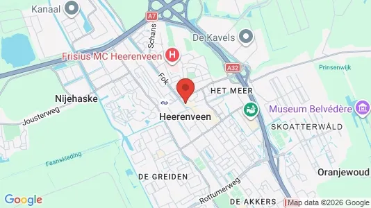 Houses for rent i Heerenveen - kort over placeringen