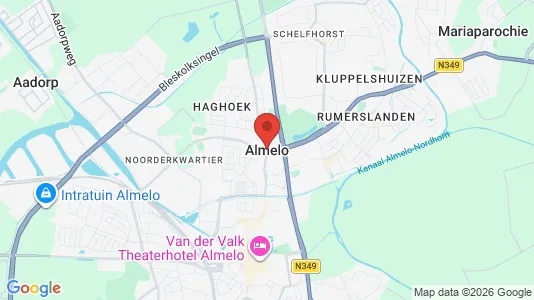 Houses for rent i Almelo - kort over placeringen