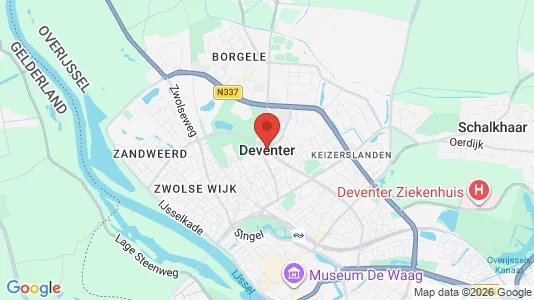 Houses for rent i Deventer - kort over placeringen