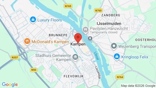 Apartments for rent i Kampen - kort over placeringen