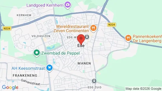 Houses for rent i Ede - kort over placeringen