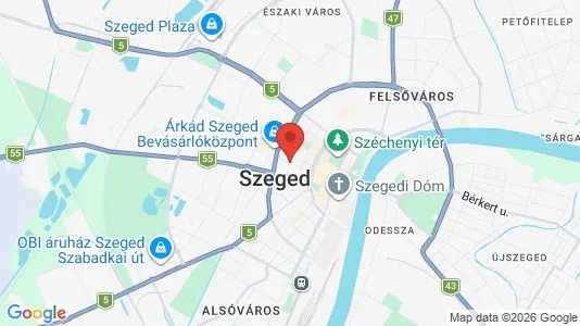 Houses for rent i Szegedi - kort over placeringen