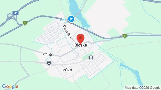 Houses for rent i Bicskei - kort over placeringen