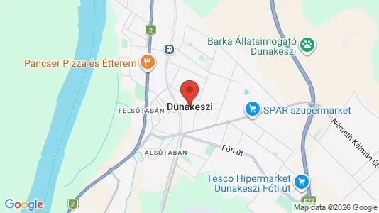 Houses for rent i Dunakeszi - kort over placeringen