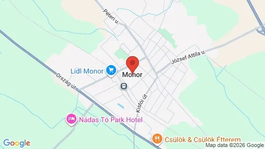 Houses for rent i Monori - kort over placeringen