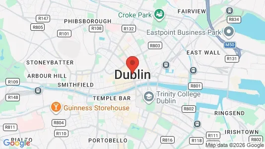 Houses for rent i Dublin 2 - kort over placeringen