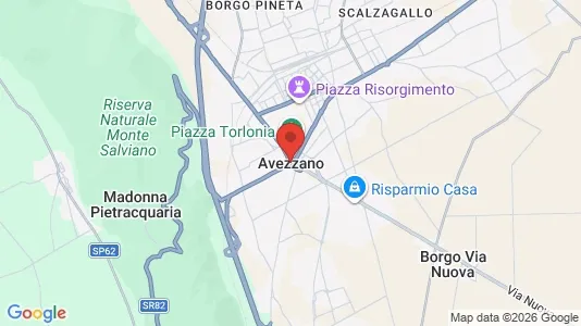 Apartments for rent i Avezzano - kort over placeringen