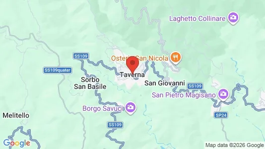 Apartments for rent i Taverna - kort over placeringen