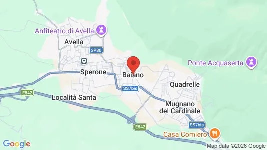 Apartments for rent i Baiano - kort over placeringen