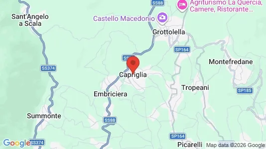 Apartments for rent i Capriglia Irpina - kort over placeringen