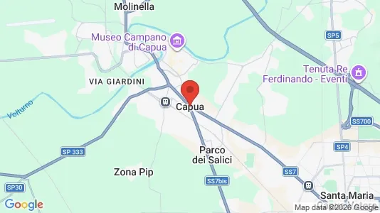 Apartments for rent i Capua - kort over placeringen