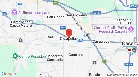 Apartments for rent i Casapulla - kort over placeringen