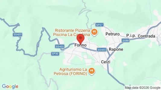 Apartments for rent i Forino - kort over placeringen