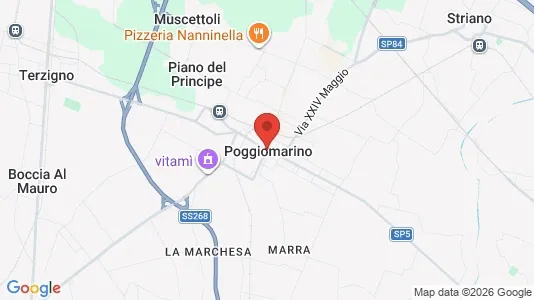 Apartments for rent i Poggiomarino - kort over placeringen