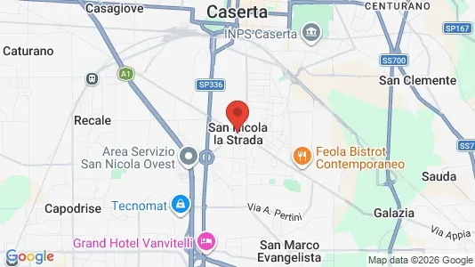 Apartments for rent i San Nicola la Strada - kort over placeringen