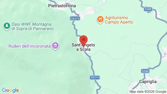 Apartments for rent i Sant'Angelo a Scala - kort over placeringen